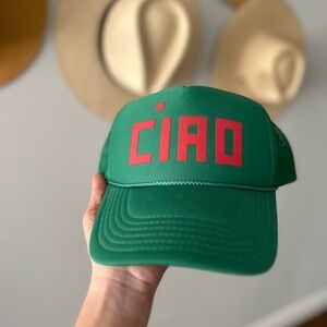 Clare V Green CIAO Trucker Hat